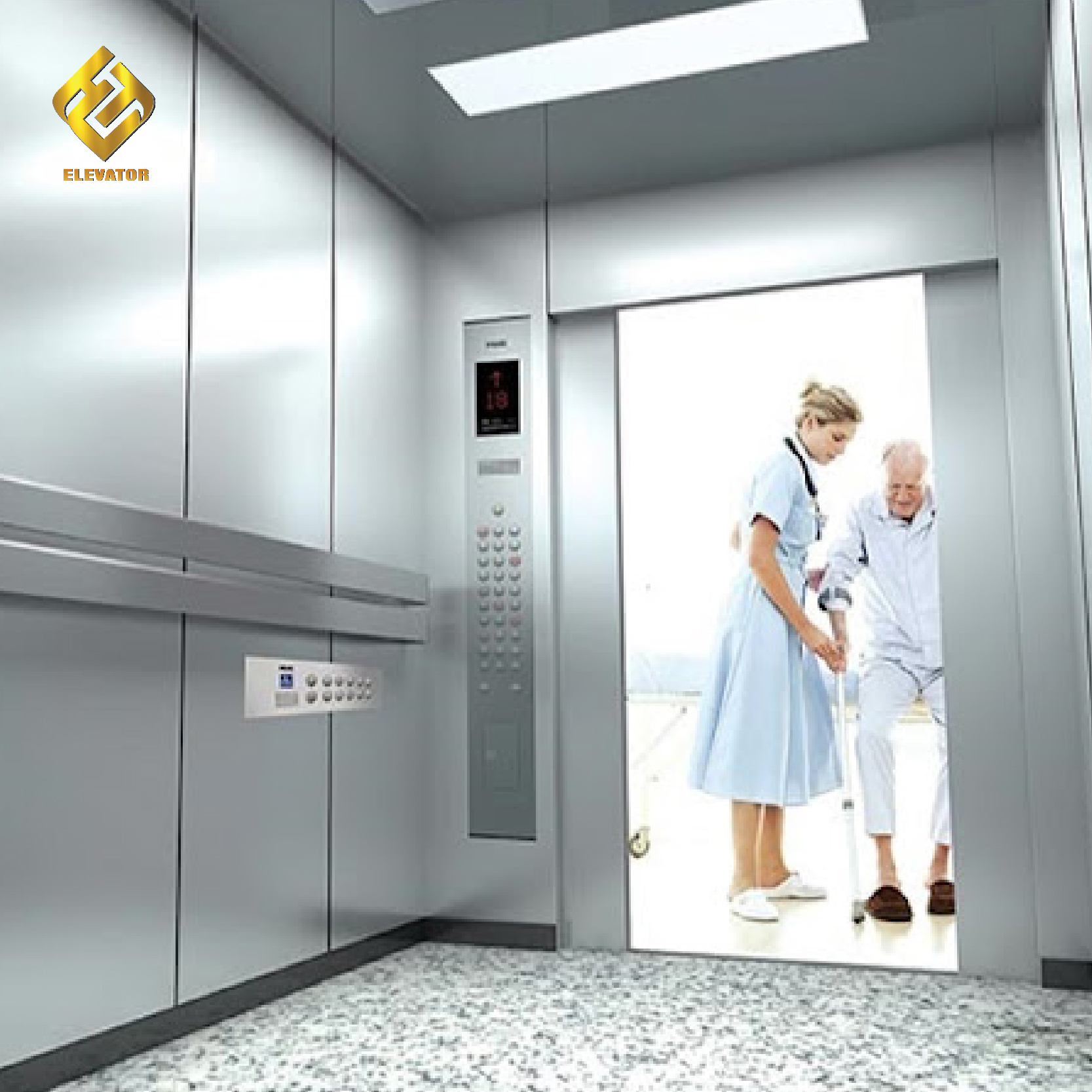 Thang máy bênh viện - HTC Hospital